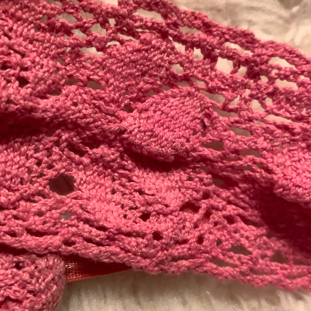 Pink Lace Floral Hair Accessory
